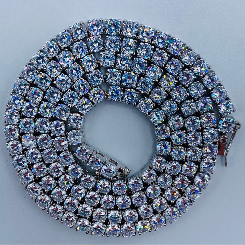 3mm Sterling Silver Tennis Chain 18”/22”